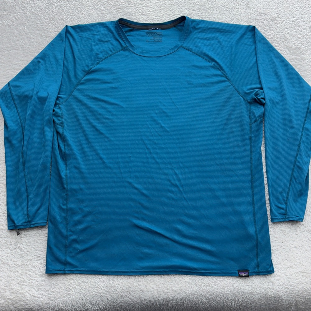 Patagonia Mens Capilene Lightweight Baselayer Long Sleeve Blue XL 45641